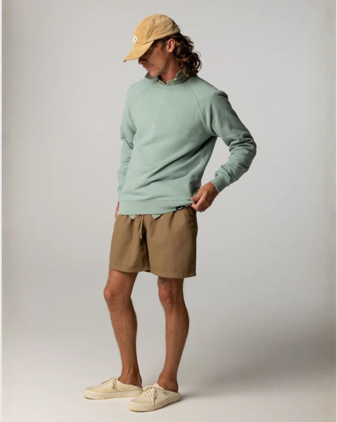 men's sustainable fashion brands uk, Finisterre organic cotton jacket laid flat
