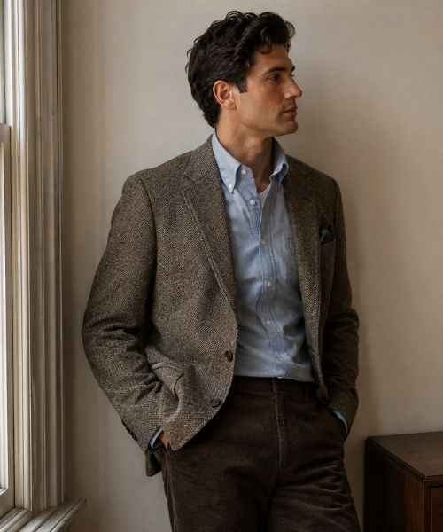 A man wearing sport coat