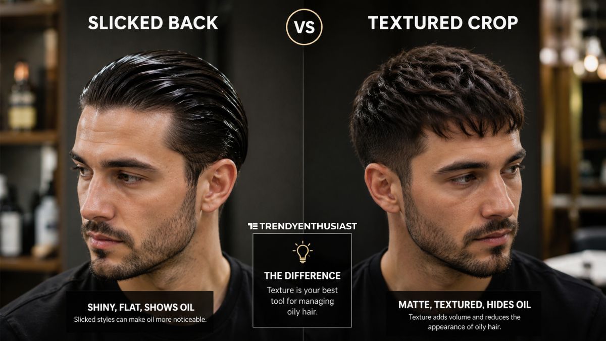 greasy hair men, oily scalp men, how to stop greasy hair men, why does men's hair get greasy, sebum production men, oily hair causes men, how to fix greasy hair men, washing frequency oily hair, clarifying shampoo men, dry shampoo men oily hair, scalp oil production men, dihydrotestosterone hair oil, sebaceous glands men, over-washing hair myth, oily hair hairstyles men, product buildup scalp, scalp microbiome, how often should men wash hair, greasy hair after washing men