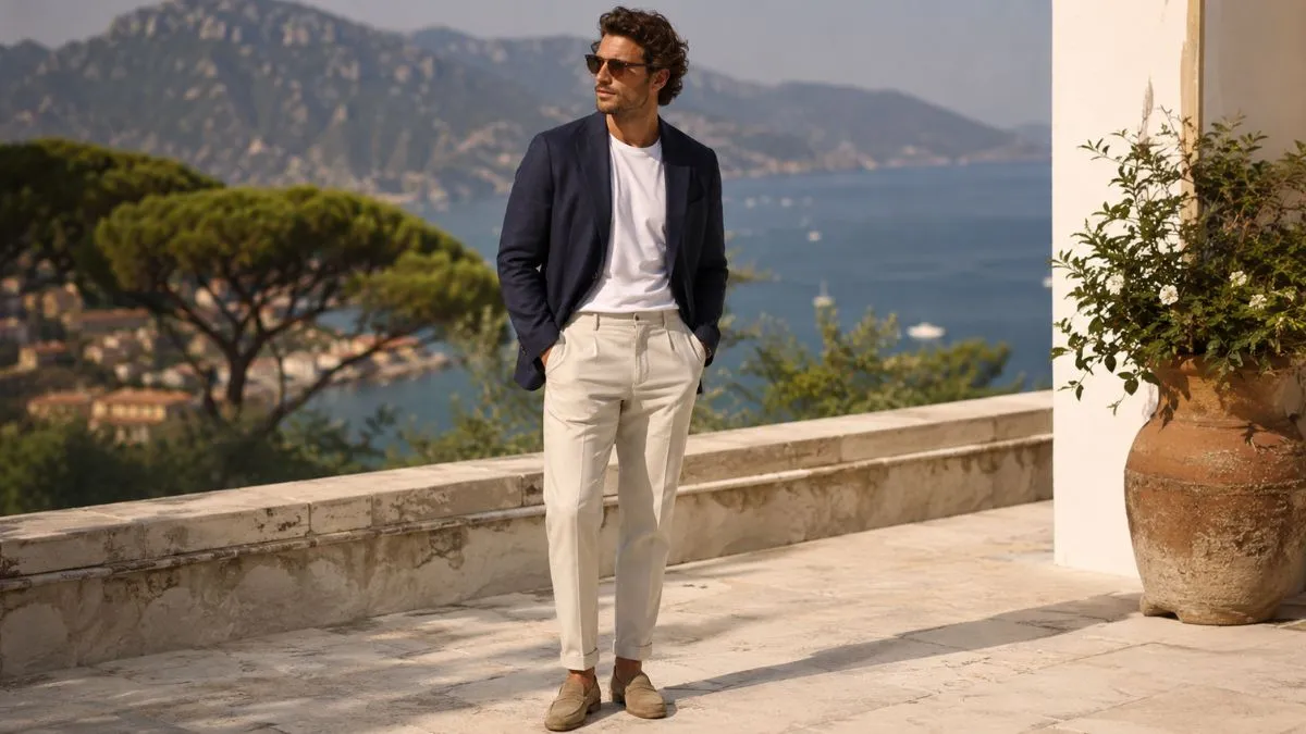 Gentleman wearing smart casual dressing