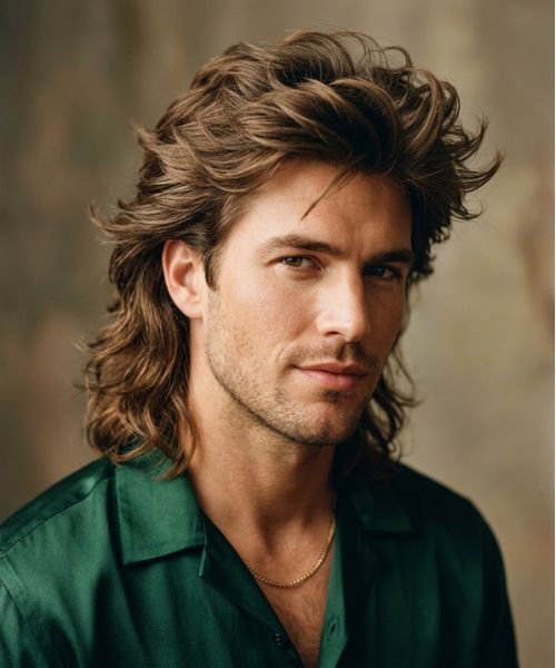 Feathered 80s Mullet