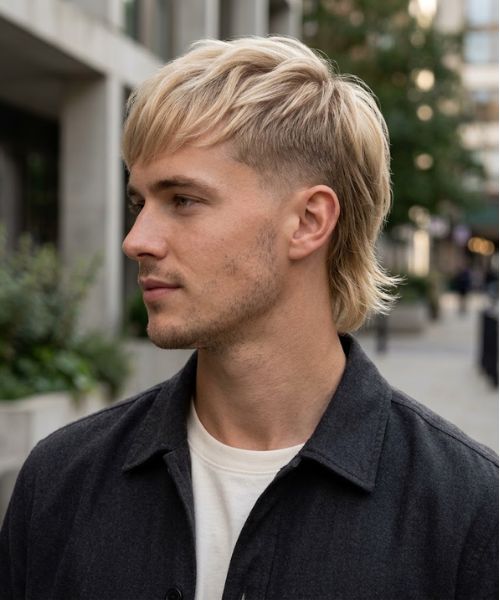 Low Blonde Mullet