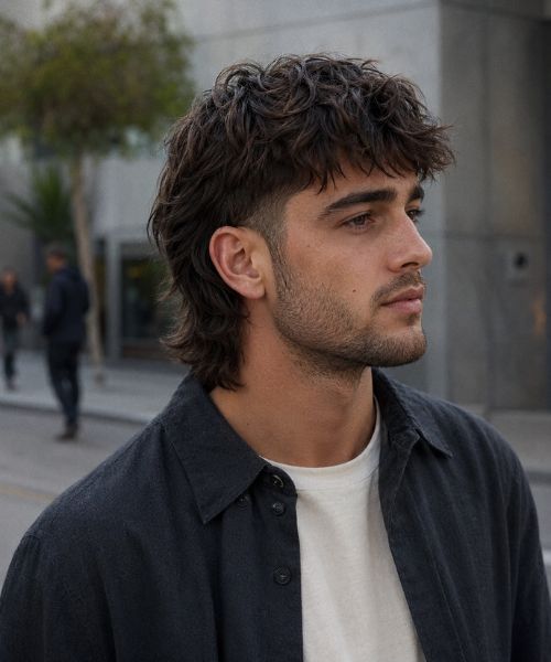 Low Mullet for Oval Faces
