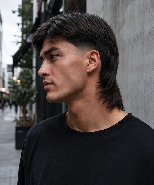 Low Straight Hair Mullet