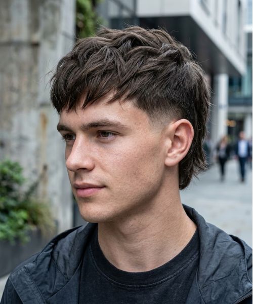 Low Textured Crop Mullet