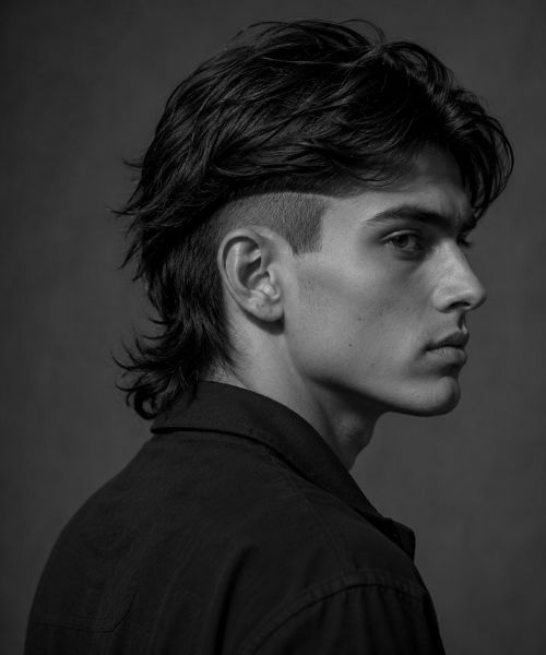 Low Undercut Mullet