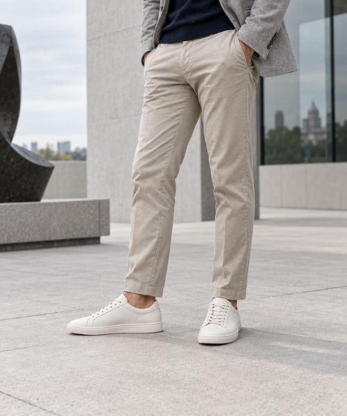 Minimalist leather sneakers
