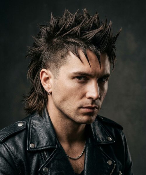 Spike-Tipped 80s Mullet