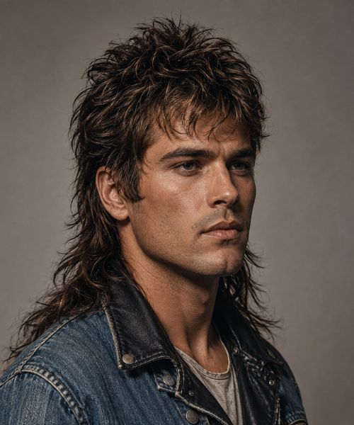 Textured 80s Mullet